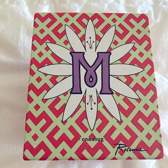 Rosanna Alphabet Studio Initial “M” Mug- NIB - Picture 4 of 10